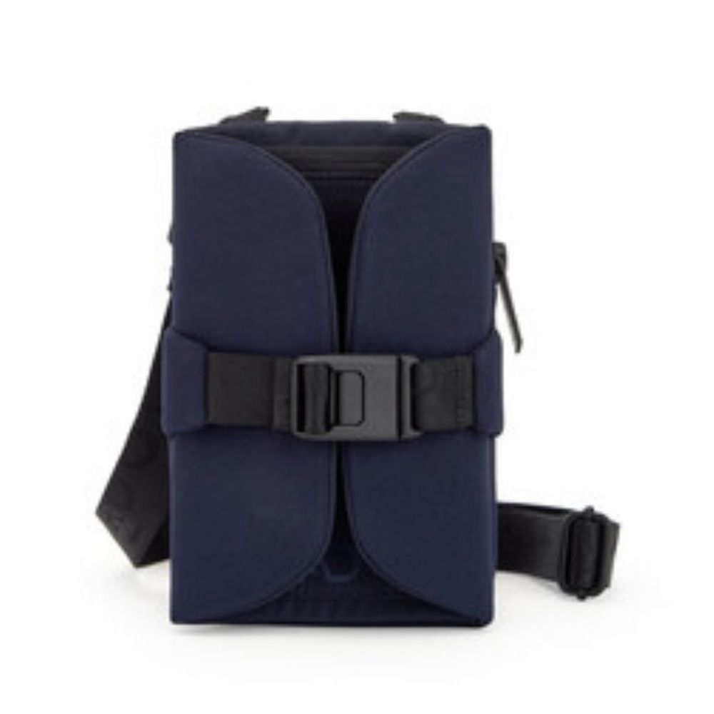 Adolfo‎ Dominguez Unisex Navy Blue Crossbody Wallet & Cell Phone Bag New No Tag